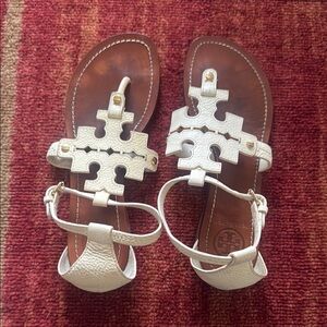 Tory Burch White Sandals